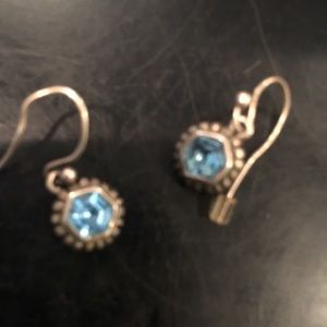 Sterling silver and Aquamarine earrings